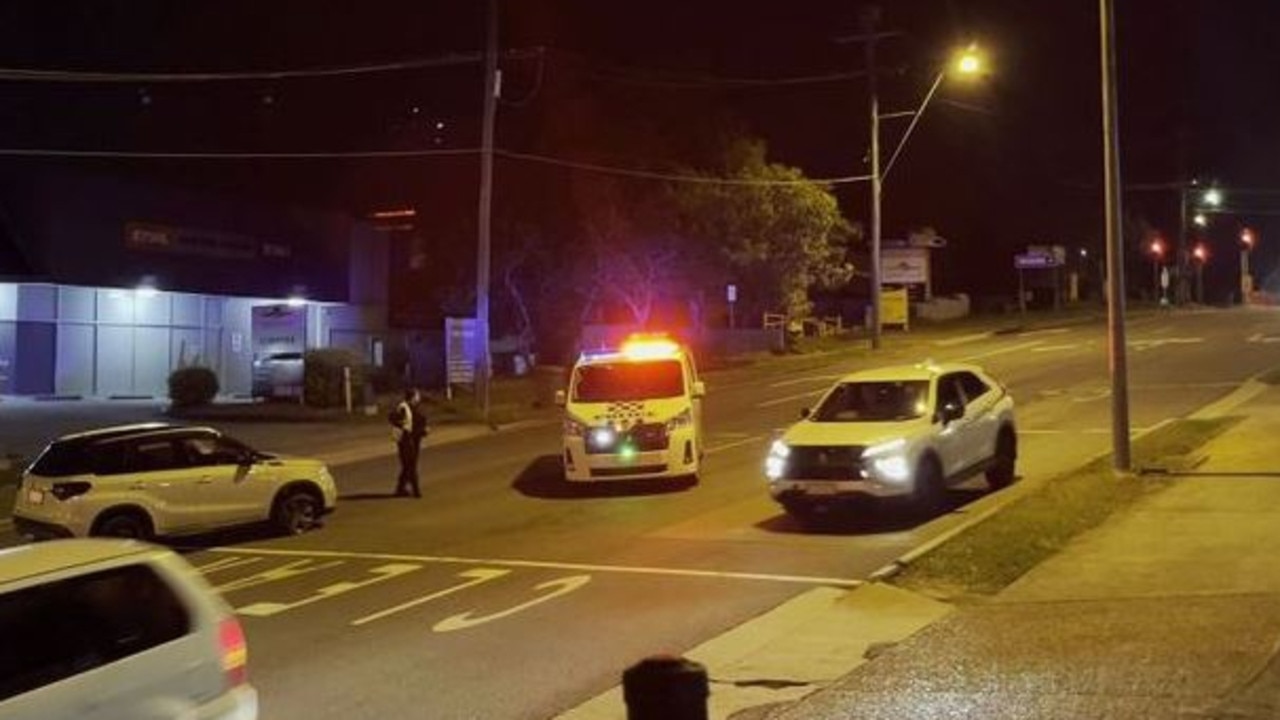 The chaos kicked off about 7pm on Friday night. Picture: 9News