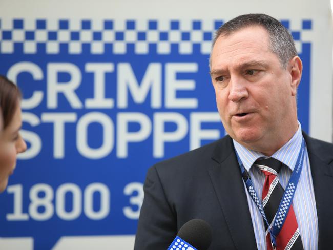 Detective Inspector Gary Pettiford said police would allege the three charged conspired over the death. Picture: Lachie Millard
