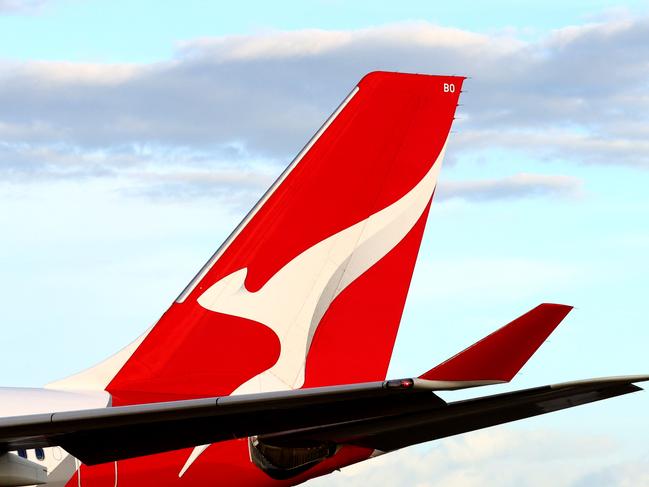 BRISBANE AUSTRALIA THURSDAY 19TH DECEMBER 2024 Generic picture of a QANTAS plane at the Brisbane International Airport Picture David Clark