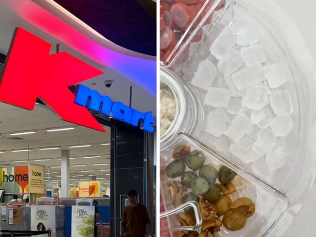 Kmart released its $19 Serving Platter with Ice Tray ahead of Christmas. Picture: TikTok/@ohsobusymum_