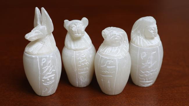 <b>Canopic jars: </b>These alabaster beauties are my favourite piece from my travels to Egypt. It is a symbol of my adoration of ancient Egyptian history. This is why I am so drawn to the opera Aida.