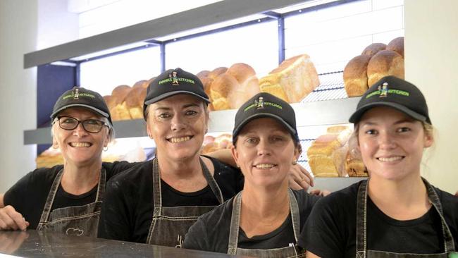 CREAM OF THE CROP: Hanks Kitchen manager Deb Johnston with team members Tracey Becker, Julie Toby and Nikki Snowden-Crane. Picture: Kathryn Lewis