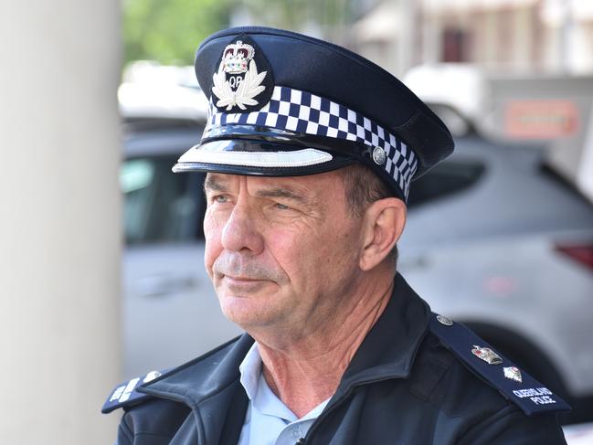 Superintendent Glen Pointing at Rockhampton Police Station.