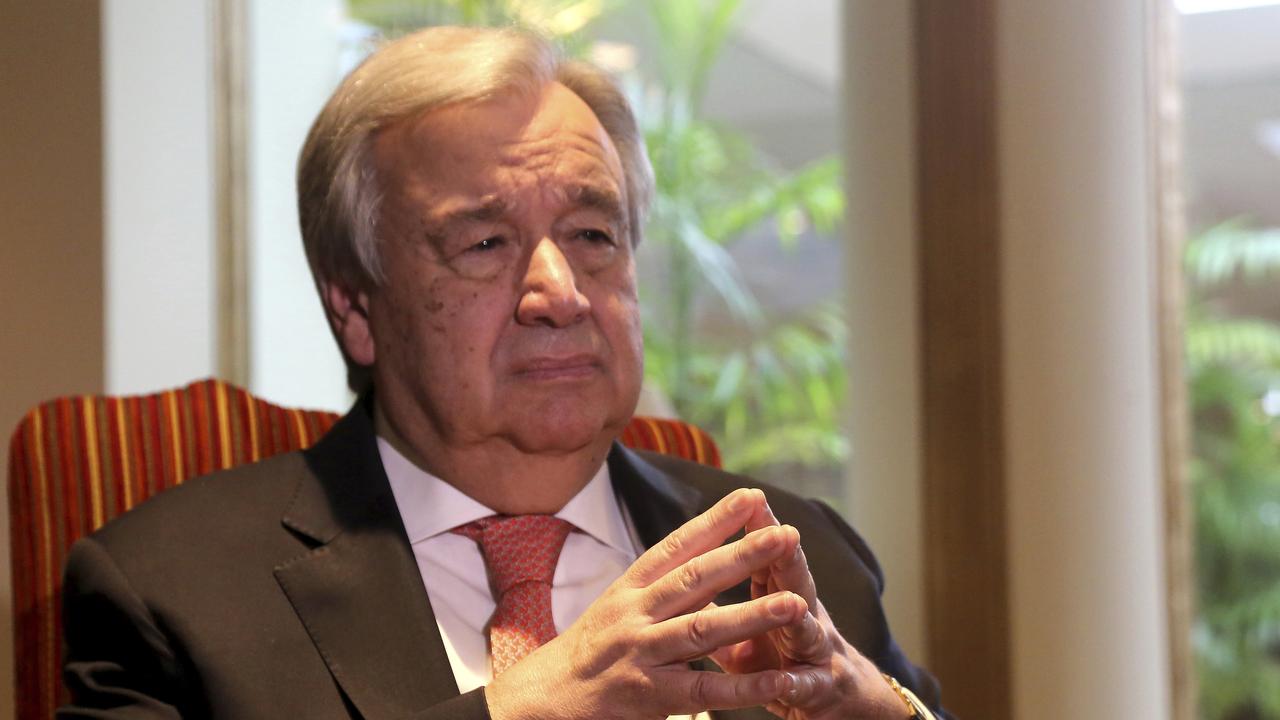 UN Secretary-general Antonio Guterres said the virus outbreak “is not out of control but it is a very dangerous situation”. (AP Photo/K.M. Chaudhry)