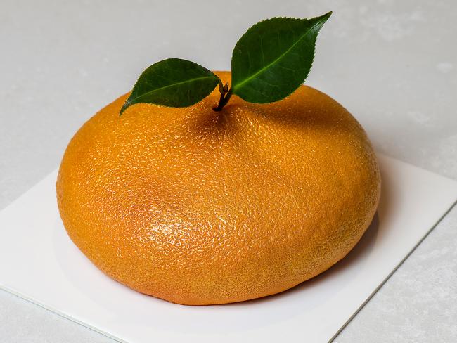 The signature mandarin desert can be found at Le Yeahllow’s flagship CBD store. Picture: Ian Currie.