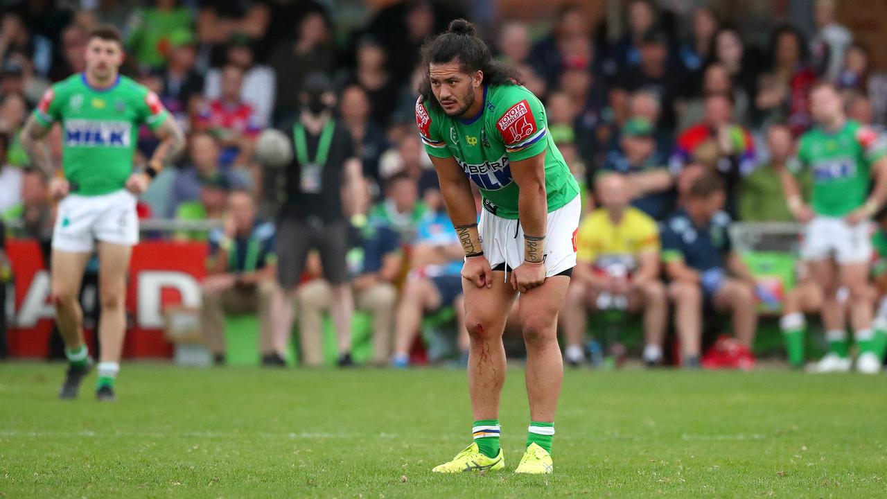 Corey Harawira-Naera looks on after the loss