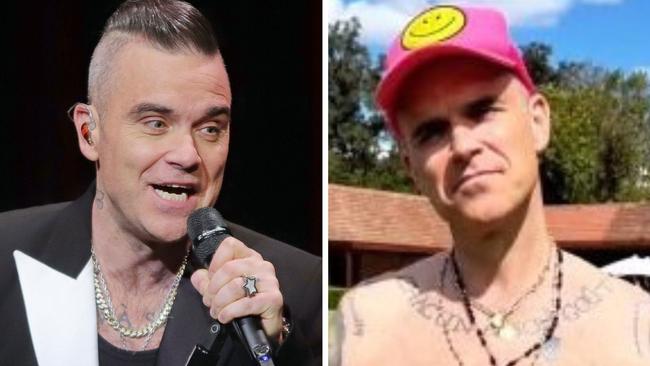 Robbie Williams has stunned followers with his trimmed down figure.