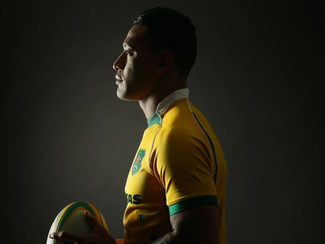 Can Folau lead the Wallabies to World Cup glory. Picture: Luke Marsden