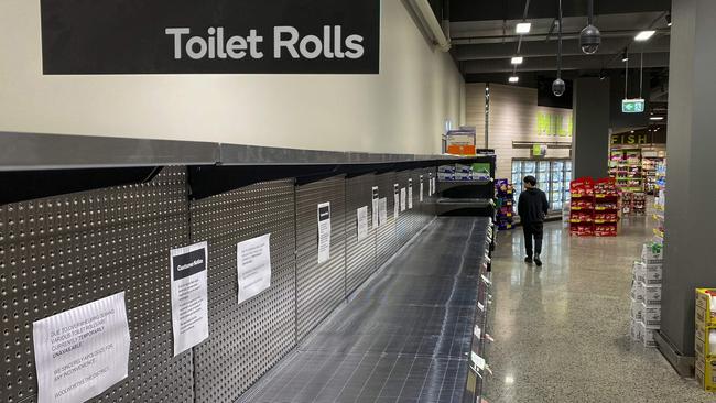 Woolworths has sold in four days the amount of toilet paper it normally sells in six weeks.