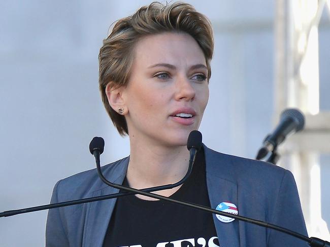 Scarlett Johansson has lent her support to feminist causes but has alienated some gender activists with her decision to play a transgender character. Picture: Chelsea Guglielmino/Getty Images