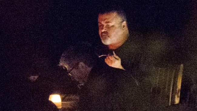 George Michael in September, in one of the last pictures taken of him in public before his death. Picture: Splash