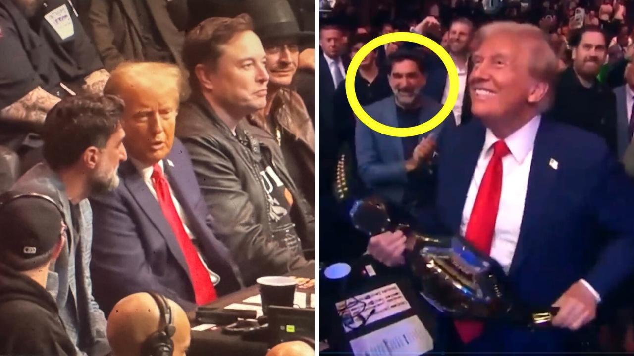 Donald Trump and Yasir Al-Rumayyan. Photo: Twitter and Fox Sports.