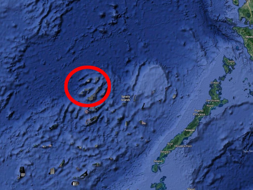 A satellite image showing the island's location.