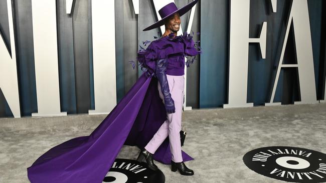 Billy Porter at the 2020 Vanity Fair Oscar Party. Picture: Frazer Harrison/Getty Images