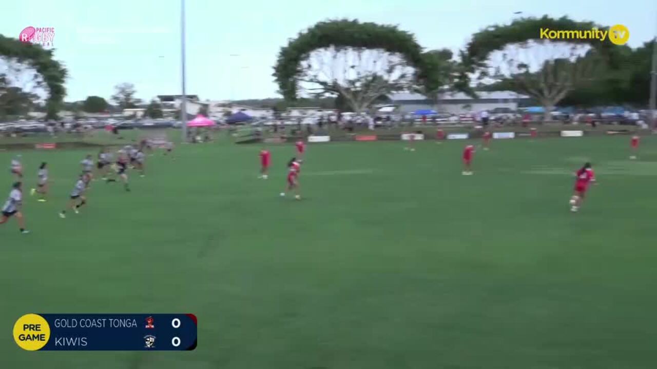 Replay: Gold Coast Tonga v Queensland Kiwi (U14 girls) - 2024 Pacific Youth Rugby Festival Day 1