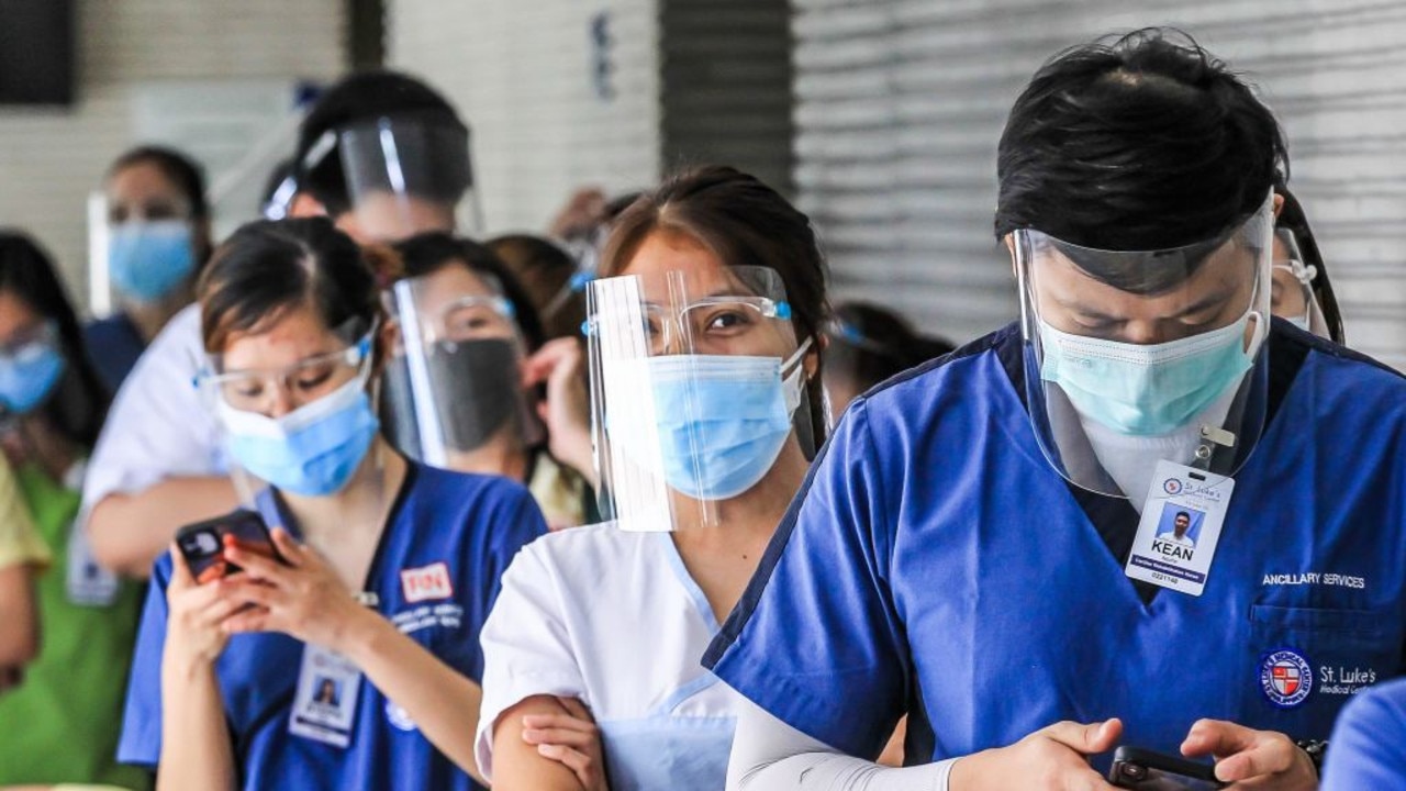 Health workers are so fed up with conditions in the Philippines that many are trying to move abroad. Picture: Getty