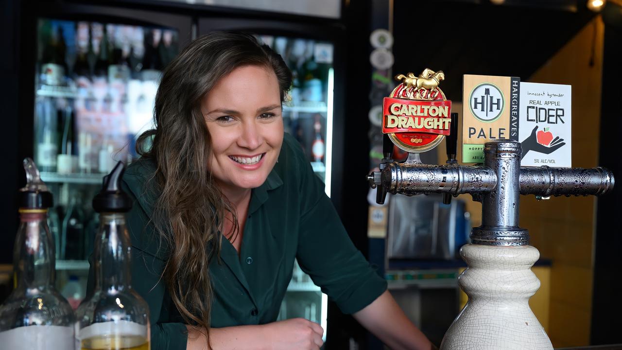 Kelly Petering owns a pub and does voice over work on the side. Picture: Supplied