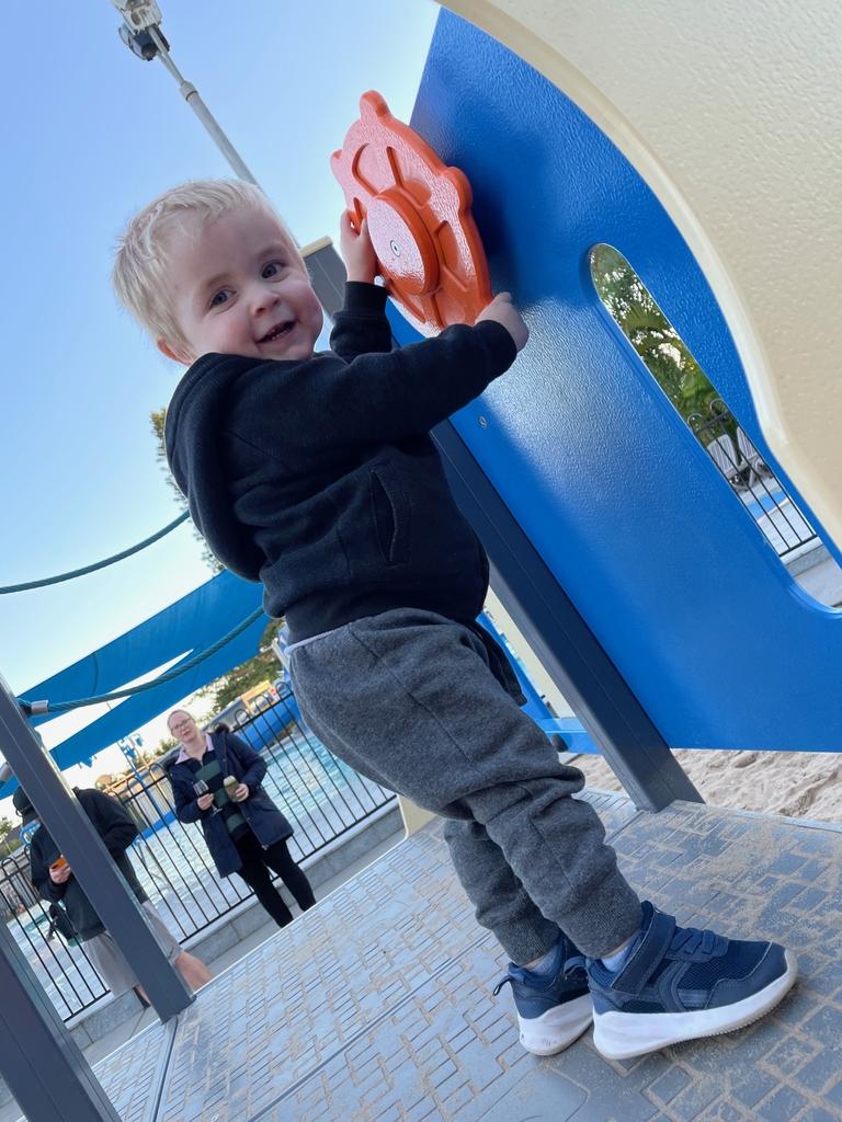 Ollie Mason, 2, of Newcastle, was diagnosed with brain cancer in November 2020. Picture: Supplied