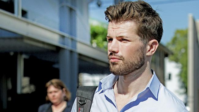 Gable Tostee at Southport Magistrates Court. Photo: Luke Marsden.