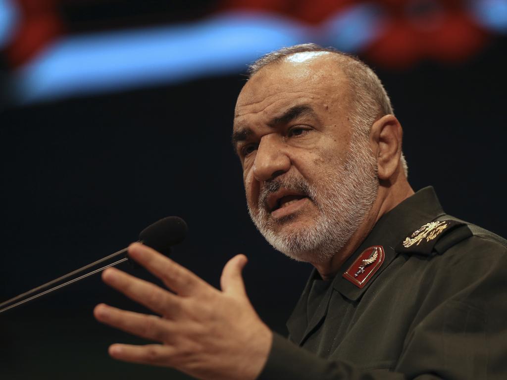 Iran's Revolutionary Guard Major General Hossein Salami says Iran is ‘prepared for war’. Picture: AP