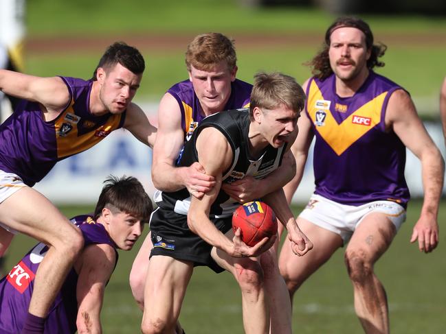 Hamish Sinnott in possession for Camperdown.