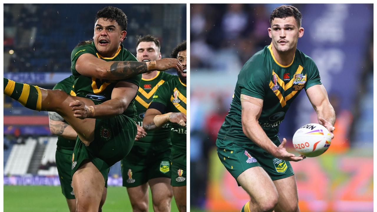 Latrell Mitchell and Nathan Cleary.