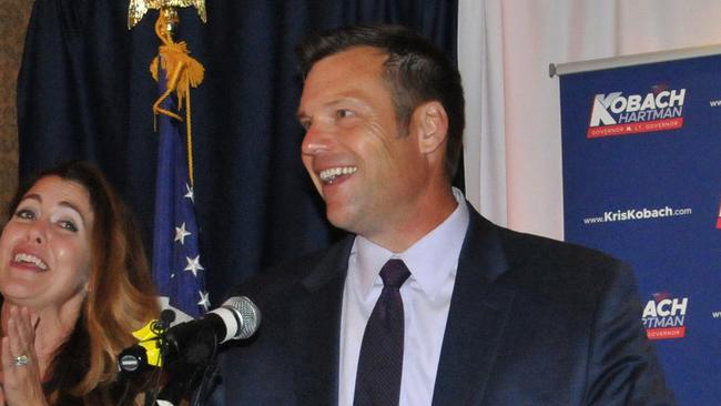 TA 2007 picture of Kris Kobach, whose career now lies in tatters. Picture: Getty