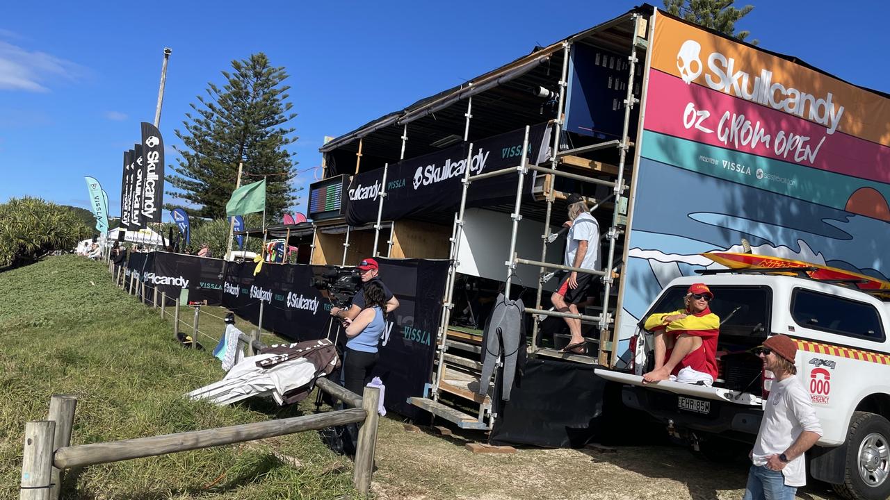 The set up at Seven Mile Beach. Picture: Savannah Pocock