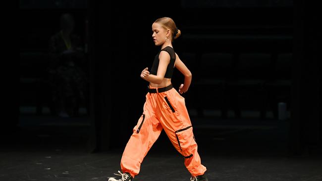Age 7 to 12 Hip Hop Solo. Nyah McMahon. Picture: Shae Beplate.
