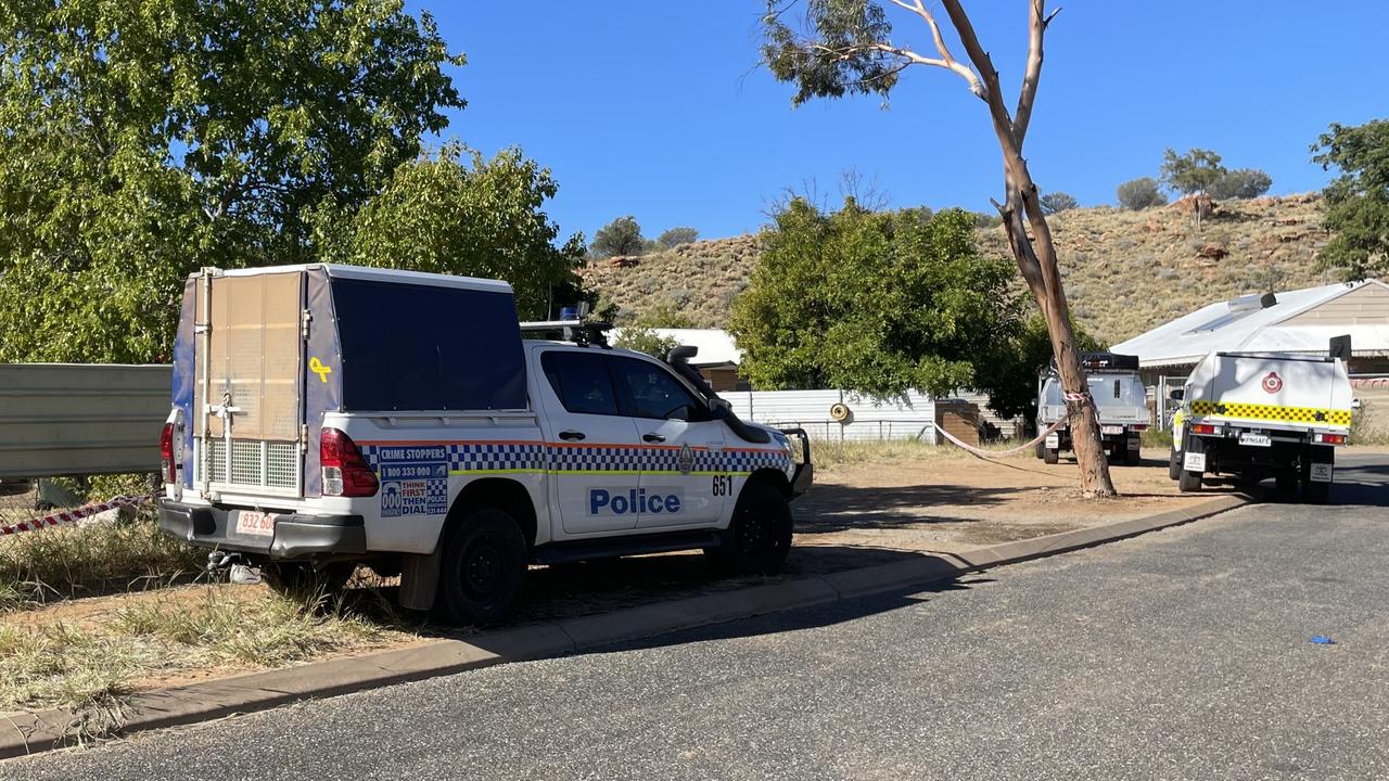 A child has died in hospital after they were found unresponsive inside a home on Thorold Court, Larapinta. Picture: Laura Hooper