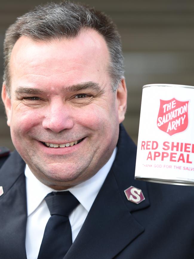 The Salvation Army’s Major Brendan Nottle. Picture: Jason Sammon