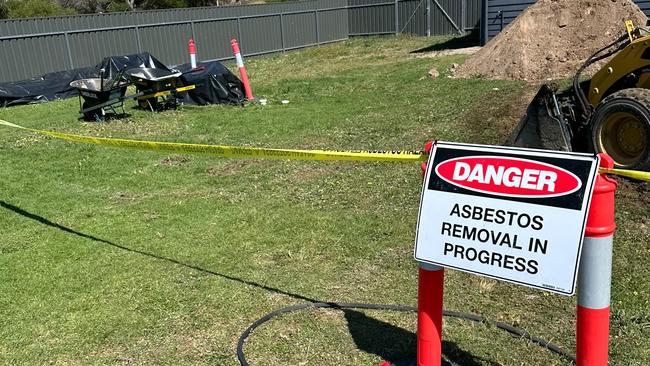 A Hindmarsh Island property belonging to the O'Connell family that has been hit with asbestos. they are part of a lawsuit against Alexandrina Council and Fleurieu Regional Waste Authority. Pictured on 10th Oct 2023. Pictures: supplied