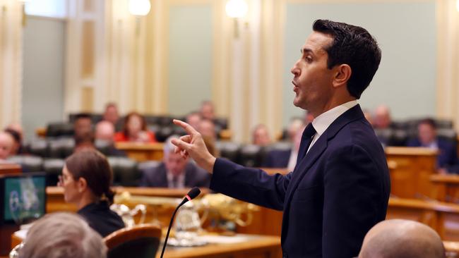 Queensland Premier David Crisafulli on day one of parliament. Picture Office of the Premier