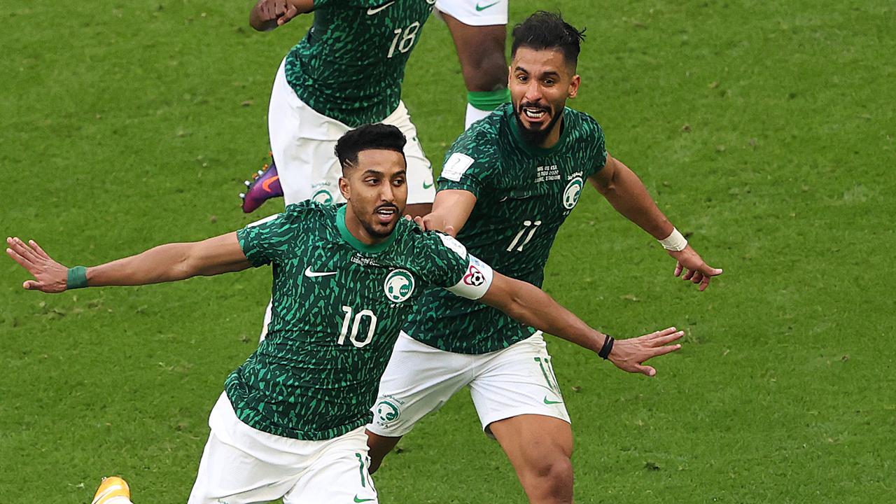 Saudi Arabia stunned Argentina. (Photo by Julian Finney/Getty Images)