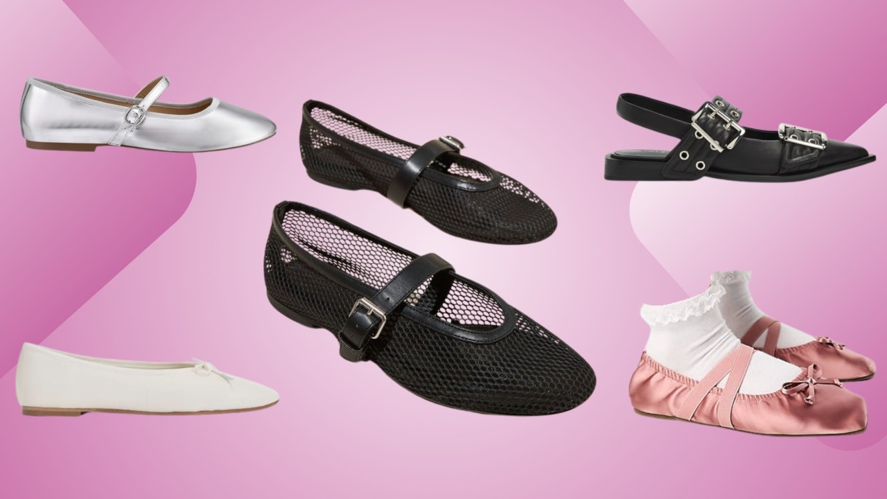 Ballerina Flats Ladies Shoes Slip On Bow Work Office School Comfy