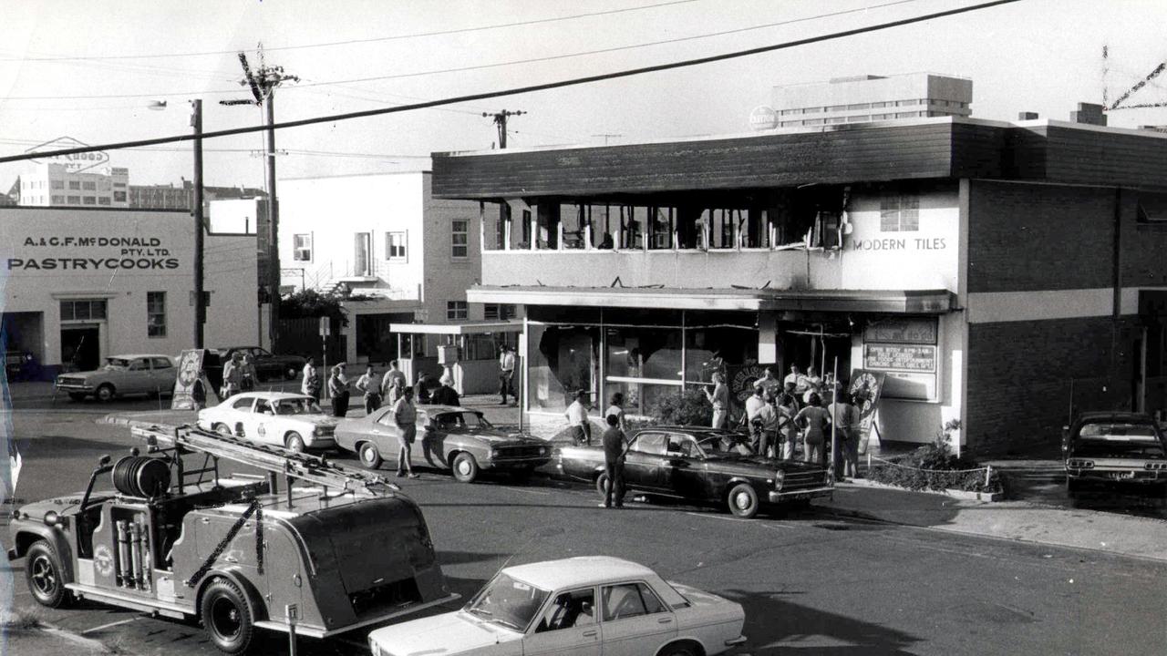 FILE PIC – Whiskey Au Go Go nightclub in Amelia Street Fortitude Valley where two 4 gallon drums of super petrol were placed to set fire to the premises 08 Mar 1973.