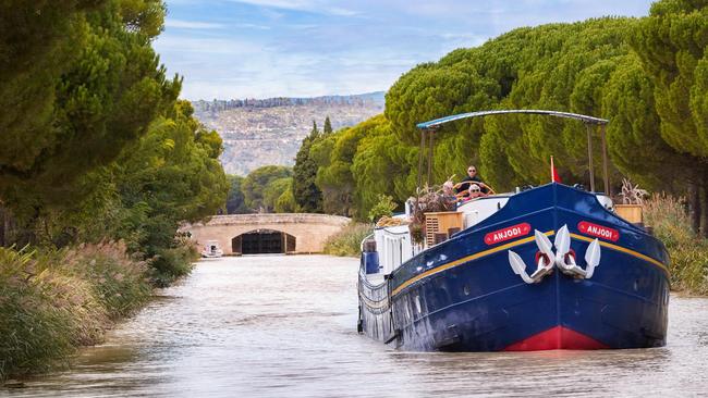 Supplied Editorial Luxury hotel barge Anjodi cruises the Canal du Midi.