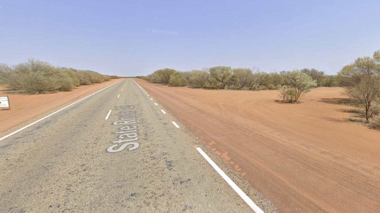 The crash occurred along Geraldton-Mount Magnet Road, just east of the Gabyon-Tardie Road intersection. Picture: Supplied / Google Maps