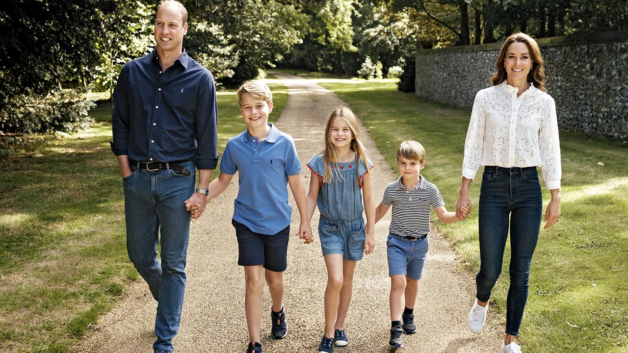 The photograph that features on their Royal Highnesses' Christmas card this year. Picture: Matt Porteous/Kensington Palace via Getty Images