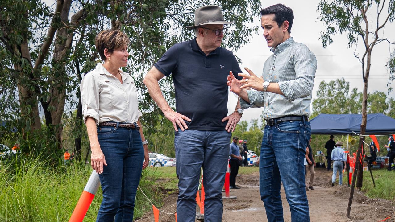 ‘Convenient’: Albo lashed over flood visit