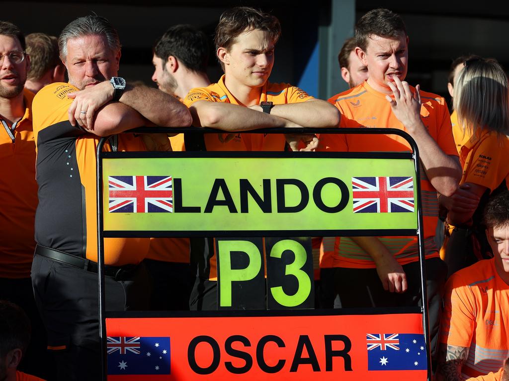 Lando Norris took third ahead of the Aussie. (Photo by Robert Cianflone/Getty Images)