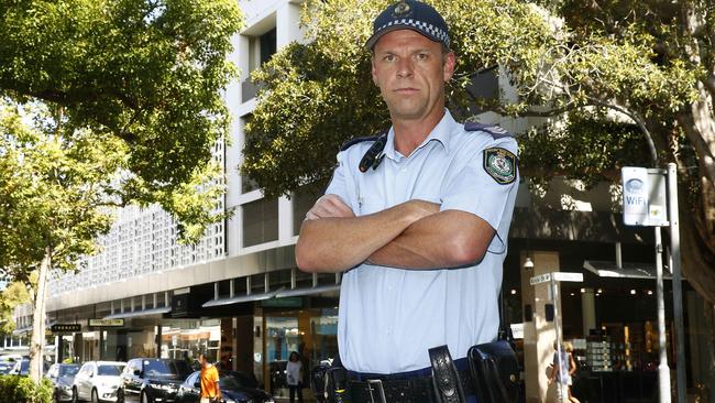 Eastern Suburbs Police Area Command Traffic Supervisor Sergeant Luke Barret. Picture: John Appleyard