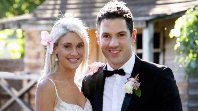 WEDDED BLISS: Liberal Senator Alex Antic and Edwina Storer, who were married on January 25 at their eastern Adelaide home.