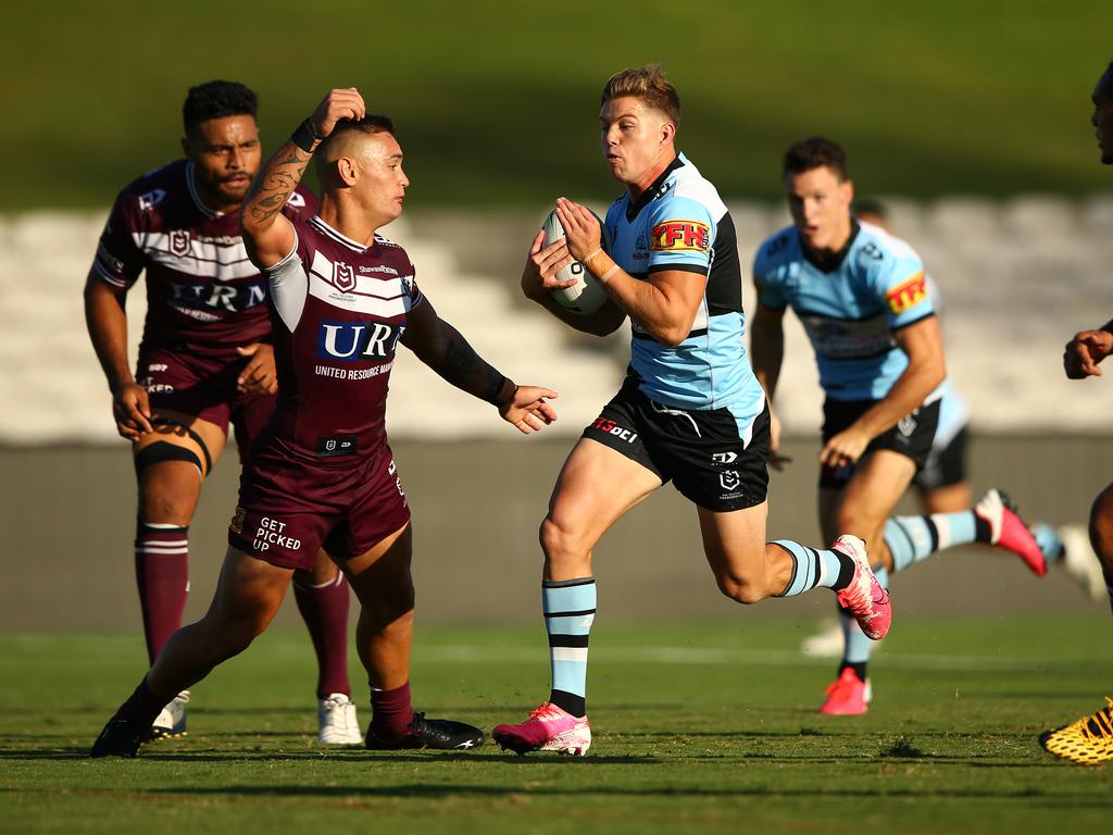 Blayke ‘Better’Brailey should play big minutes for the Sharks in 2020 – but beware a danger lurking on the bench. Picture: Matt Blyth/Getty Images