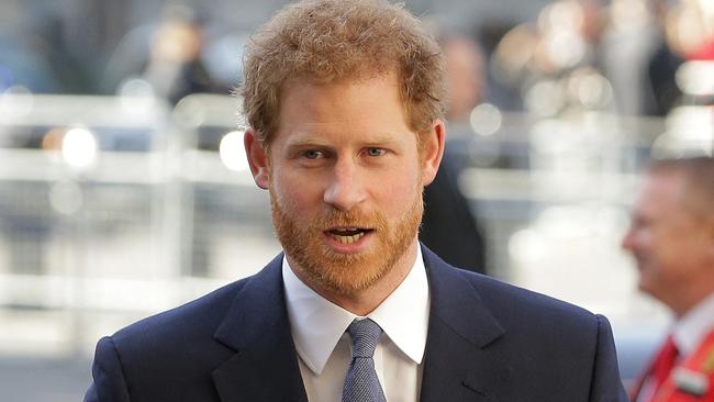 Harry didn’t get a chance to say goodbye to his grandfather in person. Picture: AFP