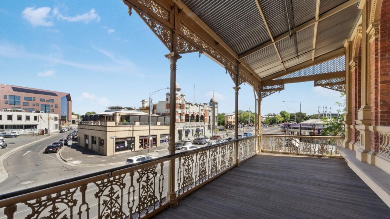 The recently restored deck brings Reid’s Coffee Palace back to its former glory.