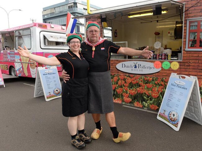 Vanessa Kemp and Bill Prins with their iconic food truck. Photo: Mike Knott.