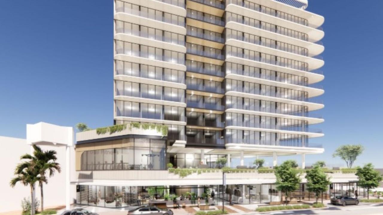 Artist's impression of IHG Hotels and Resort's Holiday Inn Suites project in Caloundra Photo: DBI Architects