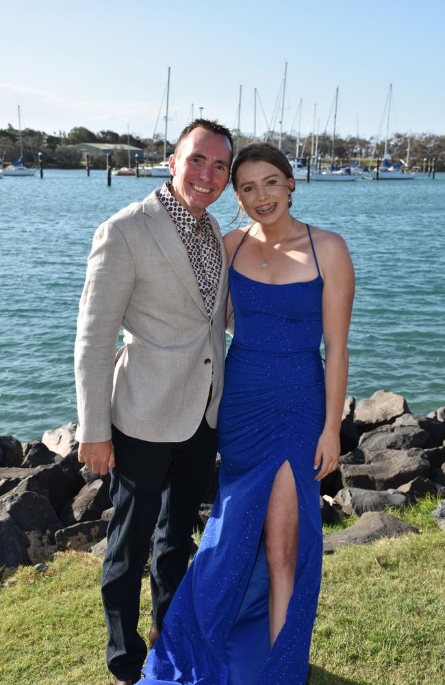 Suncoast Christian College students and parents gather at La Balsa Park for photos ahead of the formal at The Events Centre, Caloundra.