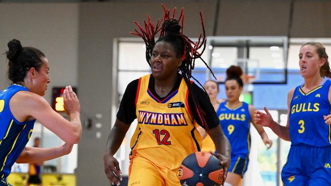 Amanda Paschal has been a terrific import for Wyndham. Photo: Basketball Victoria.